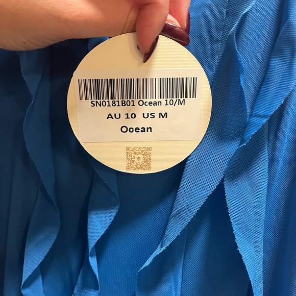 NWT Billy J Shore Maxi Dress Ocean - Picture 4 of 7